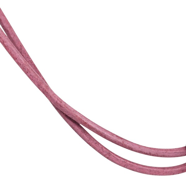 2mm Lederschnur Lederkette rosa Leder 100cm