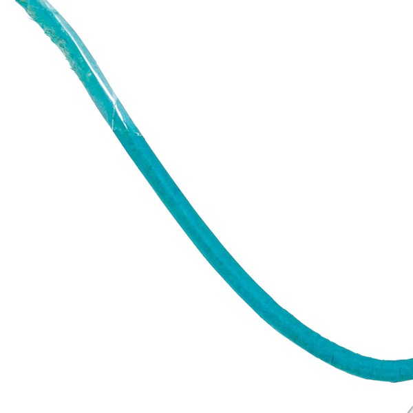 2mm Lederschnur Lederkette in türkis-Farbe 100cm