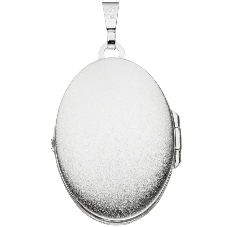 Schmuck-Set Panzerkette Medaillon 925 Silber 50cm
