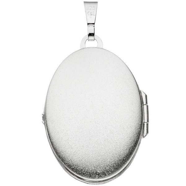 Schmuck-Set Panzerkette Medaillon 925 Silber 60cm
