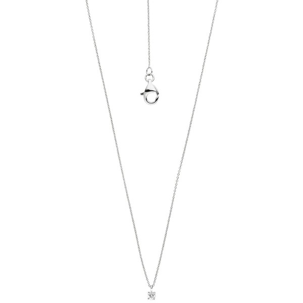 2,5mm Ankerkette mit Brillant 585 Weißgold 45cm