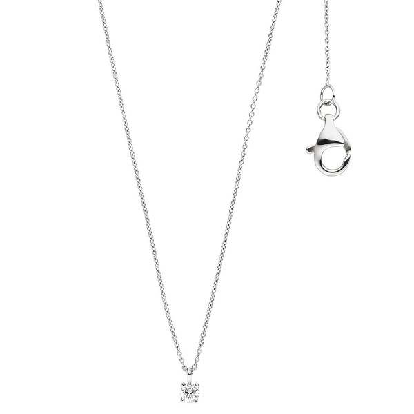 2,5mm Ankerkette mit Brillant 585 Weißgold 45cm