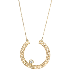 0,7mm Collier Ankerkette Anhänger mit Diamant Brillant 750 Gold Gelbgold 42-45cm 0,7mm Collier Ankerkette Anhänger mit Diamant Brillant 750 Gold Gelbgold 42-45cm