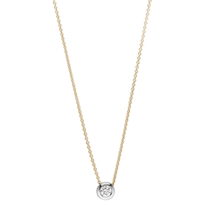 Solitär Collier Ankerkette Diamant Brillant 750 Gold Gelbgold Weißgold 42-45cm Solitär Collier Ankerkette Diamant Brillant 750 Gold Gelbgold Weißgold 42-45cm