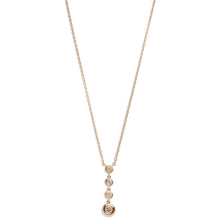 1,5mm Ankerkette 4 Brillanten 585 Rotgold 44cm