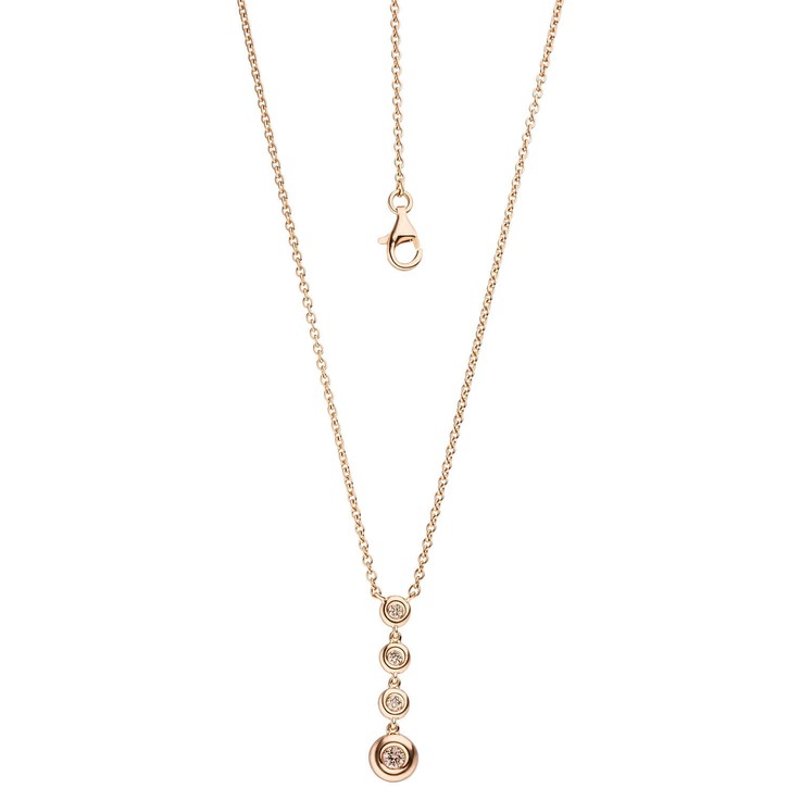 1,5mm Ankerkette 4 Brillanten 585 Rotgold 44cm
