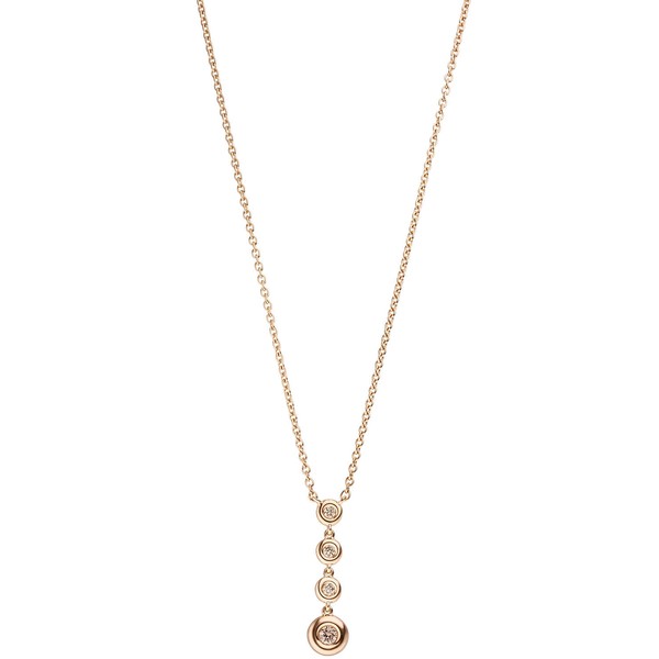 1,5mm Ankerkette 4 Brillanten 585 Rotgold 44cm
