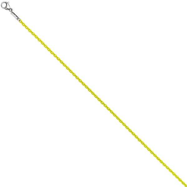 2,1mm Kette Rundankerkette Edelstahl gelb 45cm