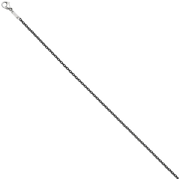 1,9mm Kette Rundankerkette Edelstahl grau 42cm