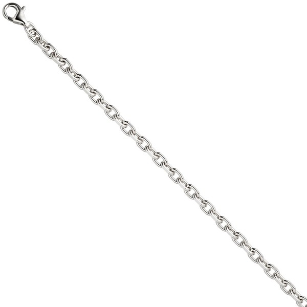 3.9mm Armband Ankerkette aus 925 Silber 21cm