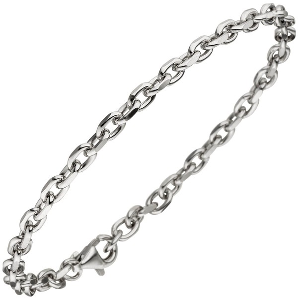 3.9mm Armband Ankerkette aus 925 Silber 21cm