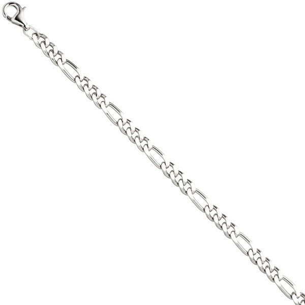 5,3mm Armband Figarokette aus 925 Silber 21cm