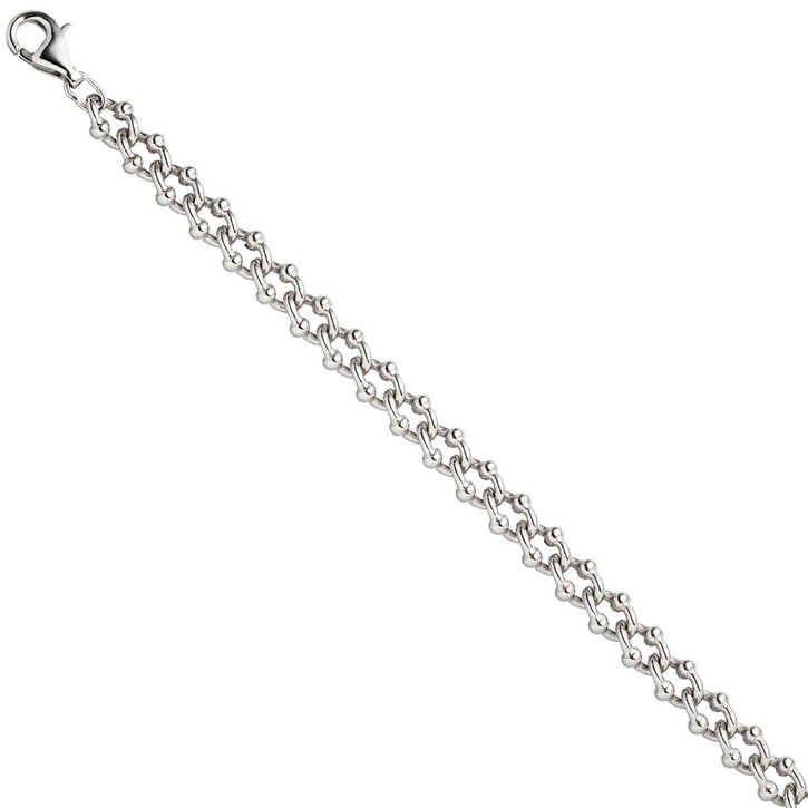 7,3mm Armband Krebskette aus 925 Silber 21cm