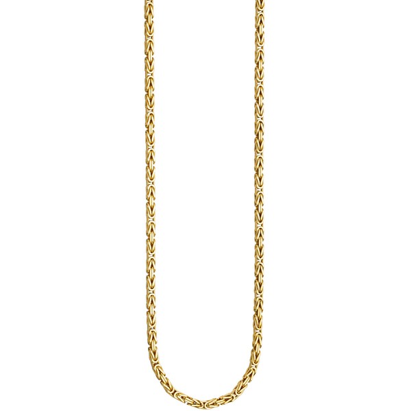 3,2mm Kette Königskette 925 Silber vergoldet 60cm