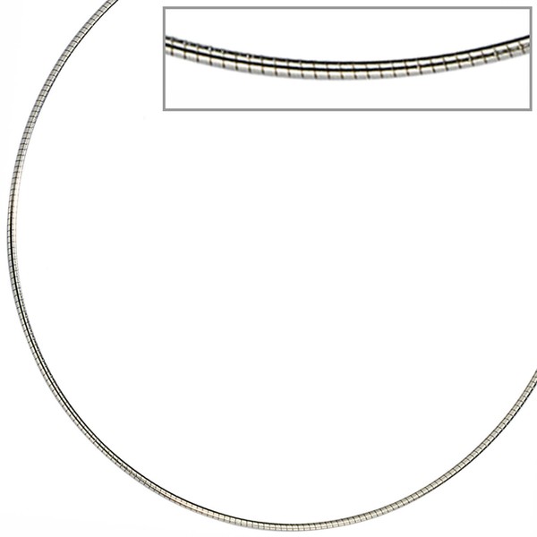 1mm Halsreif Edelstahl Halsschmuck 45cm