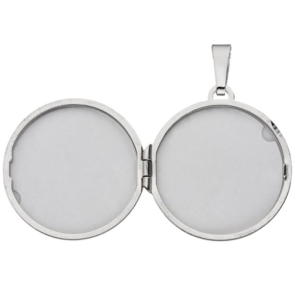 Schmuck-Set Medaillon Panzerkette 925 Silber 50cm