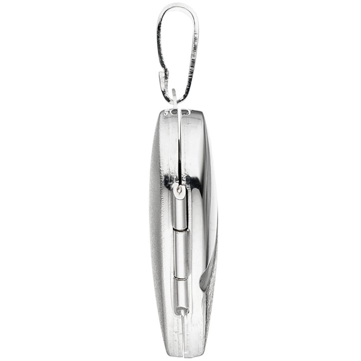 Schmuck-Set Medaillon Panzerkette 925 Silber 60cm