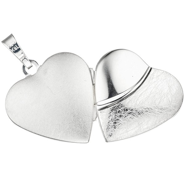 Schmuck-Set Medaillon Panzerkette 925 Silber 60cm