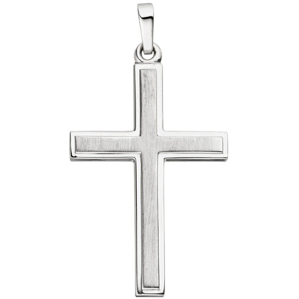Schmuck-Set Kreuz 2mm Panzerkette 925 Silber 60cm