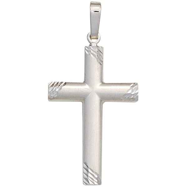 Schmuck-Set Kreuz 2mm Panzerkette 925 Silber 60cm
