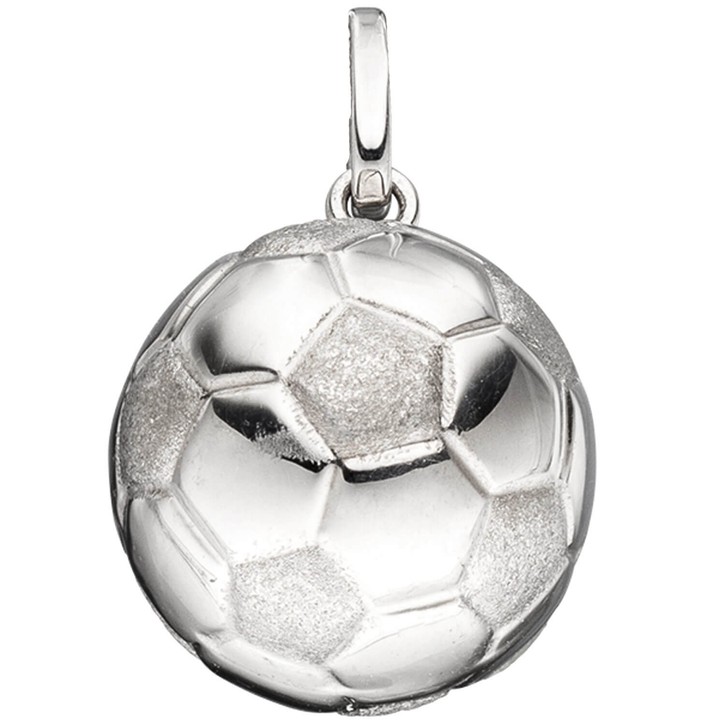 Schmuck-Set Fußball Panzerkette 925 Silber 38cm