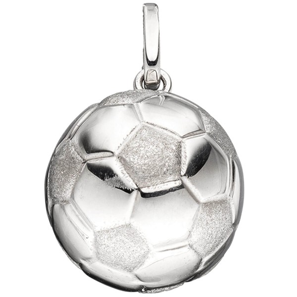 Schmuck-Set Fußball Panzerkette 925 Silber 42cm