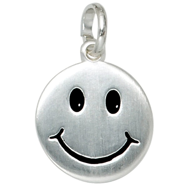 Schmuck-Set Smiley Panzerkette 925 Silber 42cm