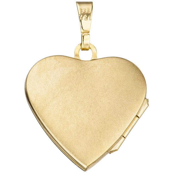 Schmuck-Set Medaillon Panzerkette 333 Gelbgold
