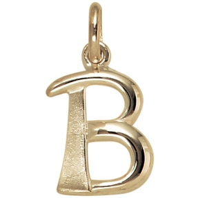Anhänger Buchstabe B 375 Gold Gelbgold 14,7x9,9mm Halsschmuck Buchstabenanhänger