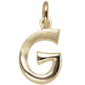 Anhänger Buchstabe G 375 Gold Gelbgold 15,1x9,8mm Halsschmuck Buchstabenanhänger