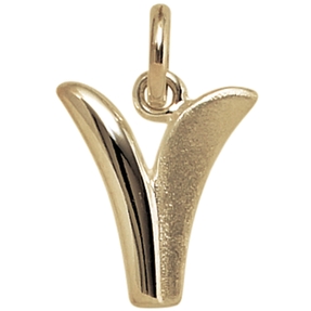 Anhänger Buchstabe V 375 Gold Gelbgold 13,4x11,1mm Halsschmuck Buchstabenanhänger