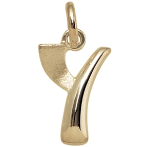 Anhänger Buchstabe Y 375 Gold Gelbgold 14,8x8,9mm Halsschmuck Buchstabenanhänger