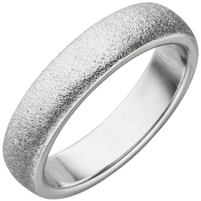Ring Damenring 925 Silber mit Sternenstaub Struktur flach 5,5mm breit Fingerring Ring Damenring 925 Silber mit Sternenstaub Struktur flach 5,5mm breit Fingerring