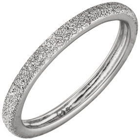 Ring Damenring aus 925 Silber mit Sternenstaub Struktur flach 2,2mm schmal Ring Damenring aus 925 Silber mit Sternenstaub Struktur flach 2,2mm schmal