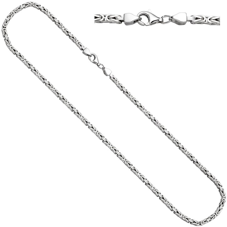 3,1mm Königskette aus 925 Silber 55cm