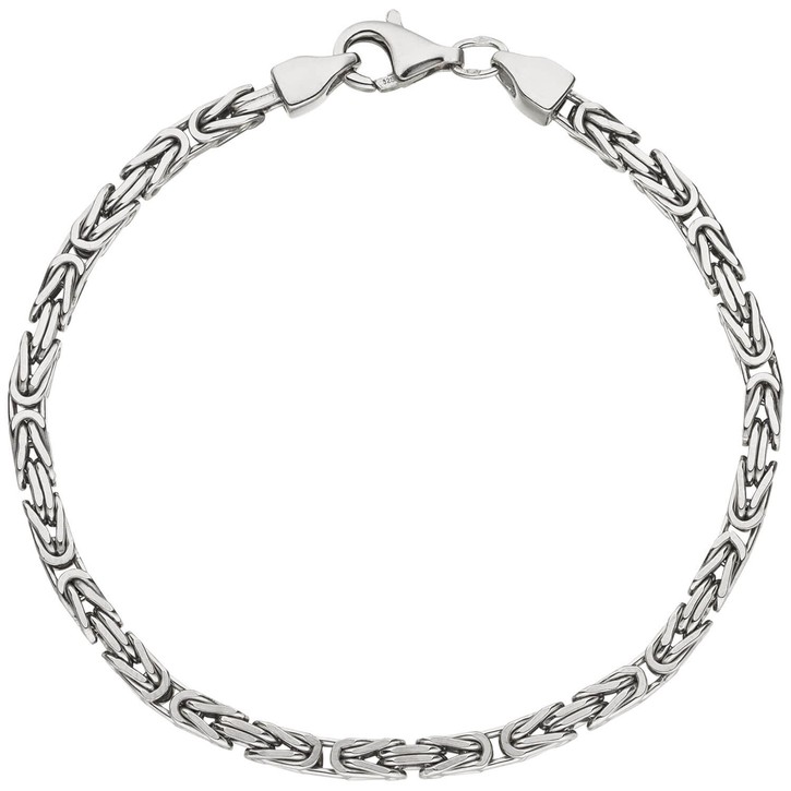3,1mm Königsarmband aus 925 Silber 21cm