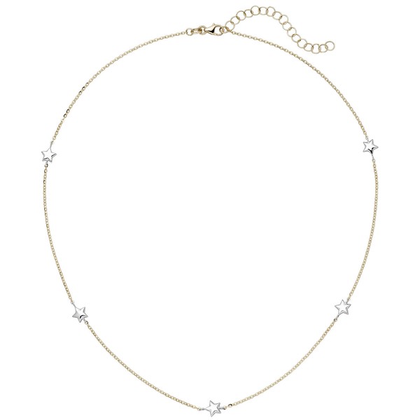 Collier Sterne 375 Gold bicolor 38-43cm