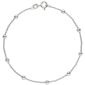 Armband Armkette mit Kugeln 2,9mm aus 925 Silber 18,5cm Armschmuck Kugelkette
