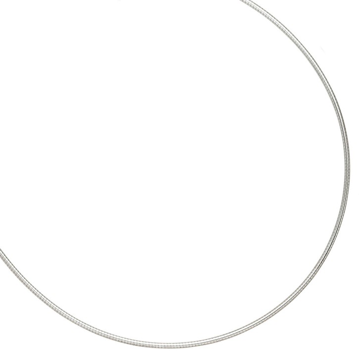 1,1mm Halsreif aus 925 Silber rund 38cm