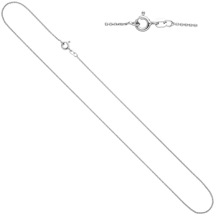 1,1mm Rundankerkette aus 925 Silber 45cm