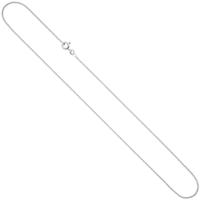 1,5mm Rundanker-Kette Halskette Collier aus 925 Silber rhodiniert 50cm