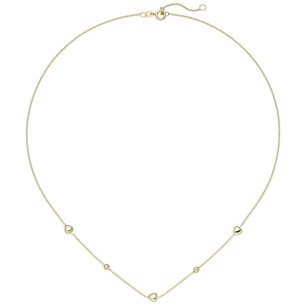 Collier mit Kugeln und Herzen 925 Silber 42-45cm