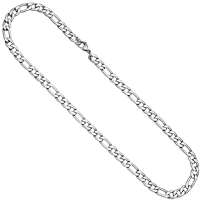 7,4mm Figarokette Kette Halskette Halsschmuck aus Edelstahl 55cm Herren 7,4mm Figarokette Kette Halskette Halsschmuck aus Edelstahl 55cm Herren