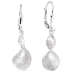 Ohrhänger Spirale Spiralen 925 Silber mattiert Ohrringe Boutons Ohrschmuck Damen Ohrhänger Spirale Spiralen 925 Silber mattiert Ohrringe Boutons Ohrschmuck Damen