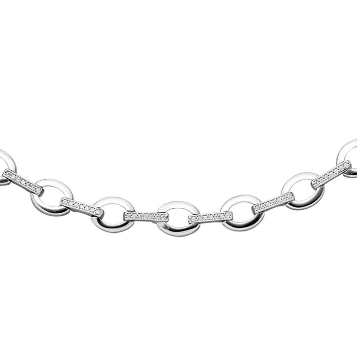 8mm Halskette 925 Silber 196 Zirkonia 45cm