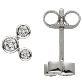 Ohrstecker 6 Diamanten Brillanten 0,16 Ct. 585 Gold Weißgold Ohrringe Ohrschmuck Ohrstecker 6 Diamanten Brillanten 0,16 Ct. 585 Gold Weißgold Ohrringe Ohrschmuck