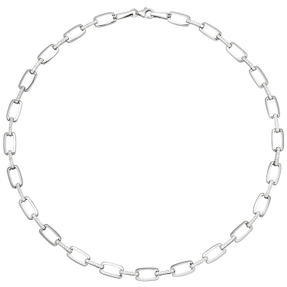 7,1mm Collier Halskette aus 925 Silber mit 154 weißen Zirkonia 45cm Halsschmuck 7,1mm Collier Halskette aus 925 Silber mit 154 weißen Zirkonia 45cm Halsschmuck