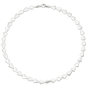 7,9mm Collier Halskette 925 Silber teilmatt mit 120 Zirkonia 45cm Halsschmuck 7,9mm Collier Halskette 925 Silber teilmatt mit 120 Zirkonia 45cm Halsschmuck