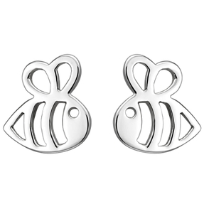 Kinder Ohrstecker Biene Bienen aus 925 Silber Ohrringe Ohrschmuck rhodiniert