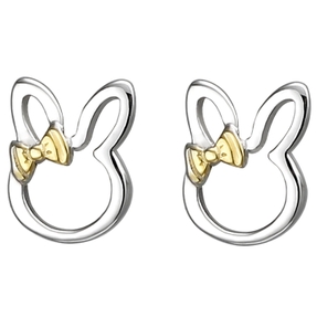 Kinder Ohrstecker Hase Hasen 925 Silber bicolor vergoldet Ohrringe Ohrschmuck Kinder Ohrstecker Hase Hasen 925 Silber bicolor vergoldet Ohrringe Ohrschmuck